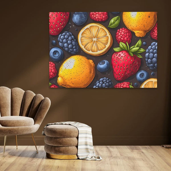 Fruit Wall in a room