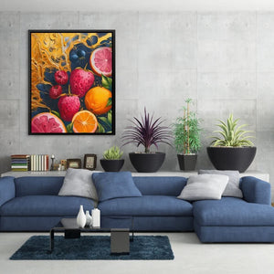 Fruitful Bliss - Colorful Wall Art for Kitchen