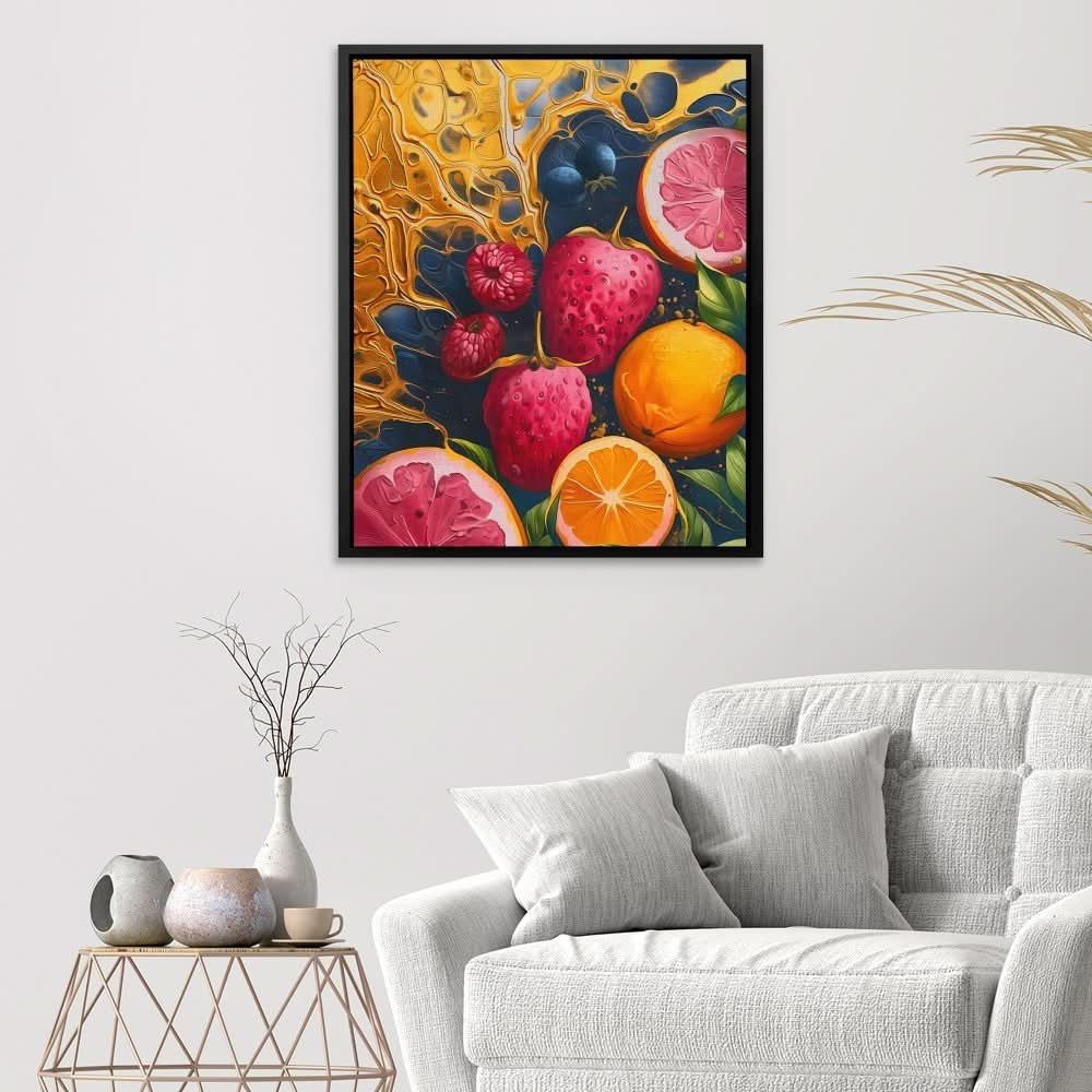 Fruitful Bliss - Large Abstract Canvas Print
