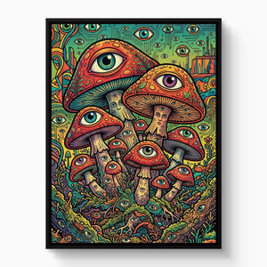 Fungi Eye Network โ fungi eye network white studio framed black