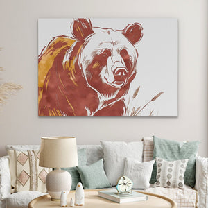 Furry Bear Portrait - Luxury Wall Art