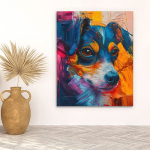 Furry Pup - Luxury Wall Art