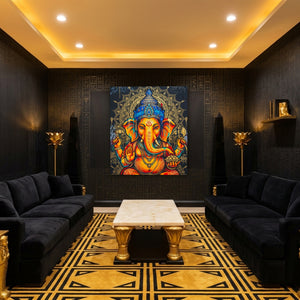 Ganesh Orange Mandala — Ganesh Orange Mandala Egyptian Room Port 20