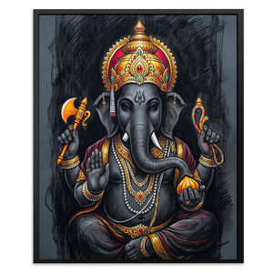 Ganesha Charcoal Crown — Ganesha Charcoal Crown Front Facing Portrait2 141