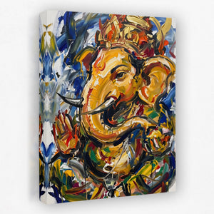 Ganesha Urban Expressionism — Ganesha Urban Expressionism Portrait Side View Mirror 272