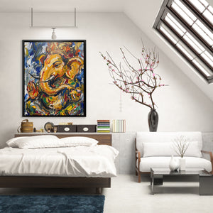 Ganesha Urban Expressionism — Ganesha Urban Expressionism Lighted Room 152
