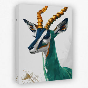 Gazelle's Gaze - Africa Canvas Wall Art