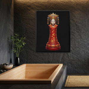Geisha Chess Queen - Luxury Wall Art