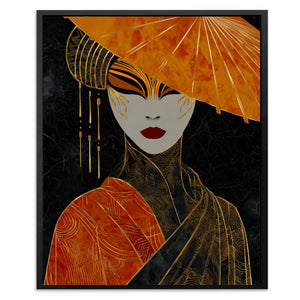 Geisha Dramatic Profile — Geisha Dramatic Profile Front Facing Portrait2 82