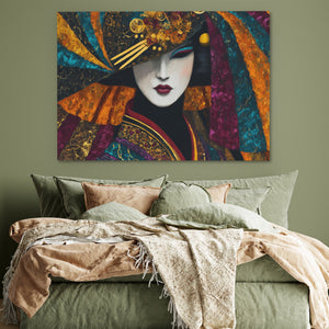Geisha Golden Masquerade — Geisha Golden Masquerade Green Bedroom 71