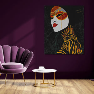 Geisha Golden Parasol — Geisha Golden Parasol purple room 119