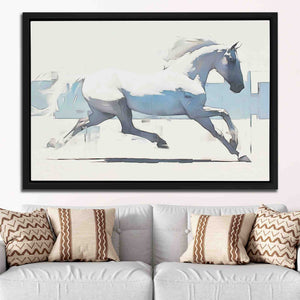 Gentle Grace - Minimalist White Canvas Wall Art