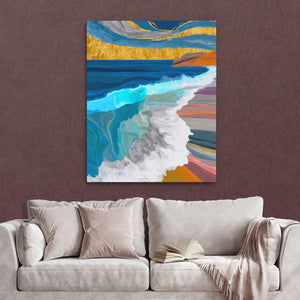 Gentle Shore Breaking — Gentle Shore Breaking Reading Couch Burgundy Walls copy 301