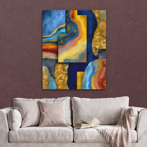 Geological Layers Unfinished — Geological Layers Unfinished Reading Couch Burgundy Walls copy 302