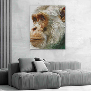 Geometric Ape - Geometric Wall Art in Black Frame