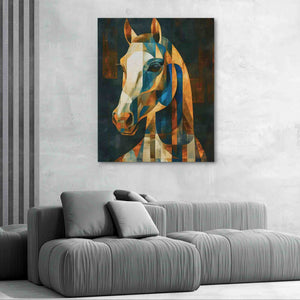 Geometric Charger - Blue Wall Art