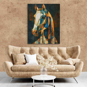 Geometric Charger - Large Abstract Canvas Print