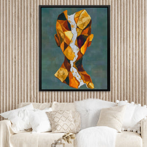 Geometric Facets Amber — Geometric Facets Amber Boojie Vibe Couch Close Up 15