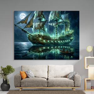 Ghost Vessel Ethereal โ ghost vessel ethereal sq boring room 1land flush print