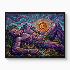 Giant Starry Night โ giant starry night white studio framed black