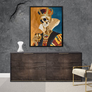 Gilded Death's Crown - Luxury Wall Art