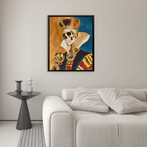 Gilded Death's Crown - Luxury Wall Art