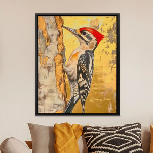 Gilded Drummer - Large Canvas Print