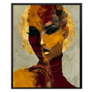 Gilded Identity Layers - Luxury Wall Art