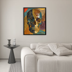 Gilded Mortality Portrait - Luxury Wall Art