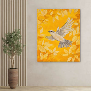 Gilded Wings - Oversized Birds of Prey Canvas Wall Art