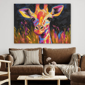Giraffe at Night - Luxury Wall Art