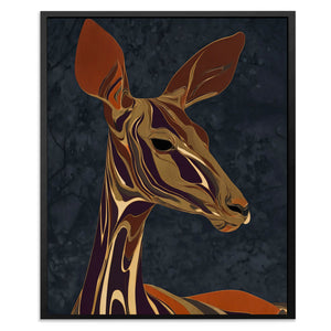 Giraffe Autumn Silhouette