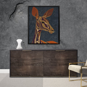 Giraffe Autumn Silhouette