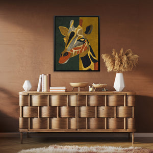 Giraffe Golden Horizon - Luxury Wall Art
