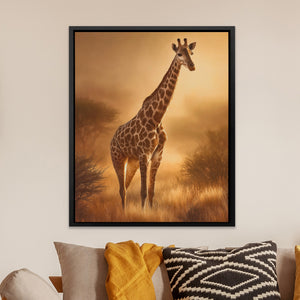Giraffe Golden Savanna — Giraffe Golden Savanna Orange Room Zoom 236