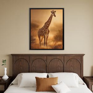 Giraffe Golden Savanna — Giraffe Golden Savanna Fancy Bedroom 68