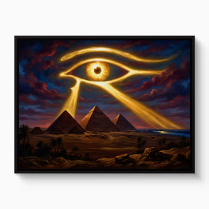 Giza Eye Ascendant โ giza eye ascendant white studio framed black