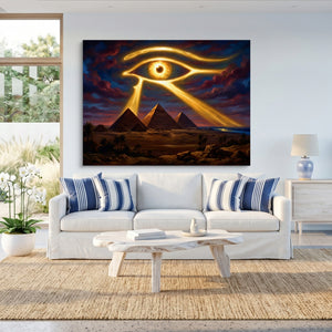 Giza Eye Ascendant โ giza eye ascendant sq beach house 1land flush print