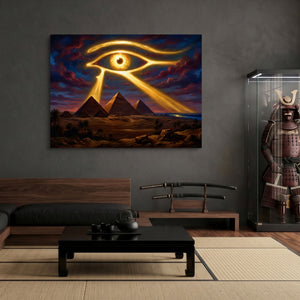 Giza Eye Ascendant โ giza eye ascendant sq samurai den 1land flush print