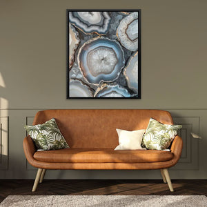 Glow of White Crystal - Wall Art for Living Room