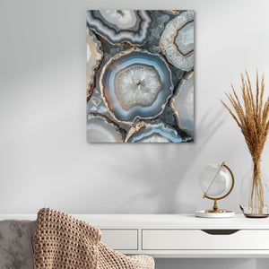 Glow of White Crystal - Crystal Art for Living Room