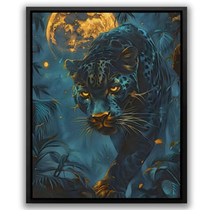 Glowing Moon Cat - Luxury Wall Art
