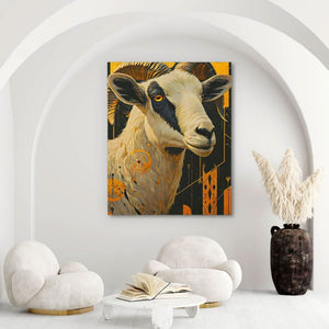 Goat of Mischief - Large Canvas Print