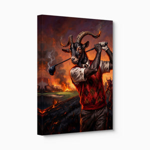 Goat's Hellish Drive โ goat's hellish drive angled flush print
