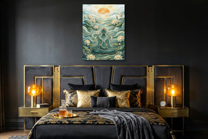 Goddess Flowing Water โ goddess flowing water bedroom with window 2 1port flush print