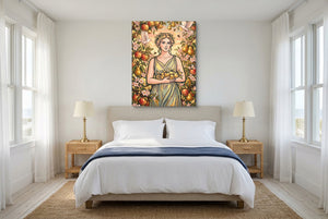 Goddess Golden Harvest โ goddess golden harvest bedroom with windows 1port flush print