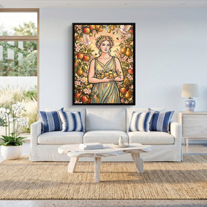Goddess Golden Harvest โ goddess golden harvest sq beach house 1port framed black