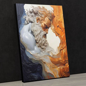 Godly Power - God Wall Art in Black Frame