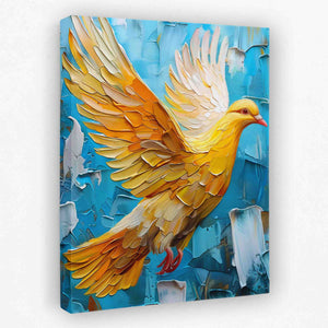 Gold Dove - Acrylic Canvas Wall Art
