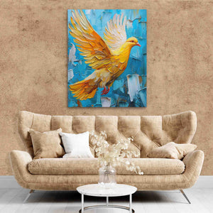 Gold Dove - Acrylic Art